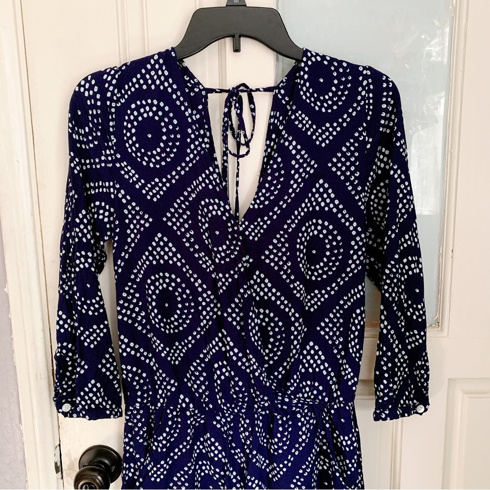 NEW SANCTUARY romper blue/white Small / S womans - Picture 2 of 3
